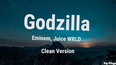 godzilla clean with lyrics